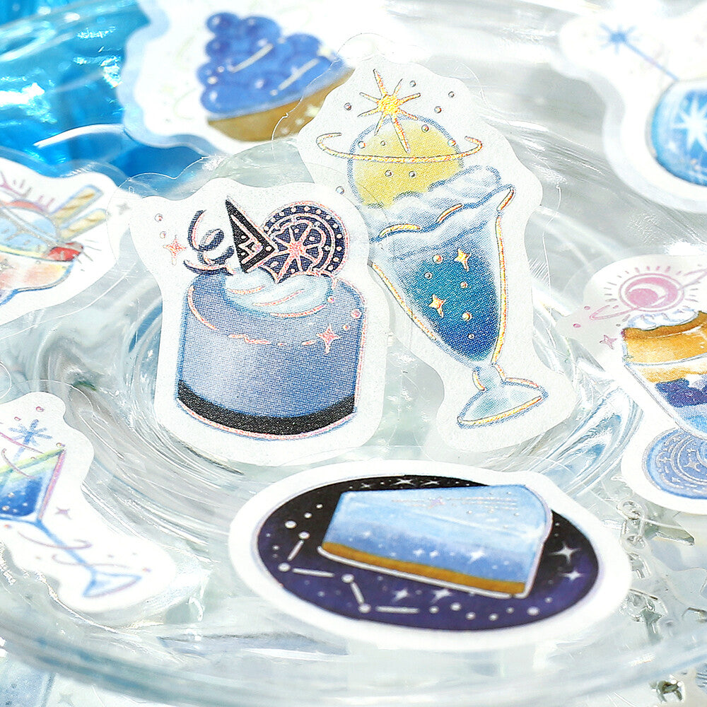 Kawaii Magic Cafe Flake Sticker Set – Japanese Dessert Stickers