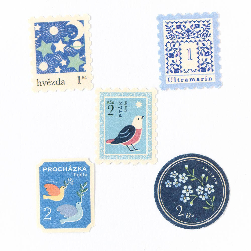 Vintage Japanese Flake Sticker Set for Journaling & Collage