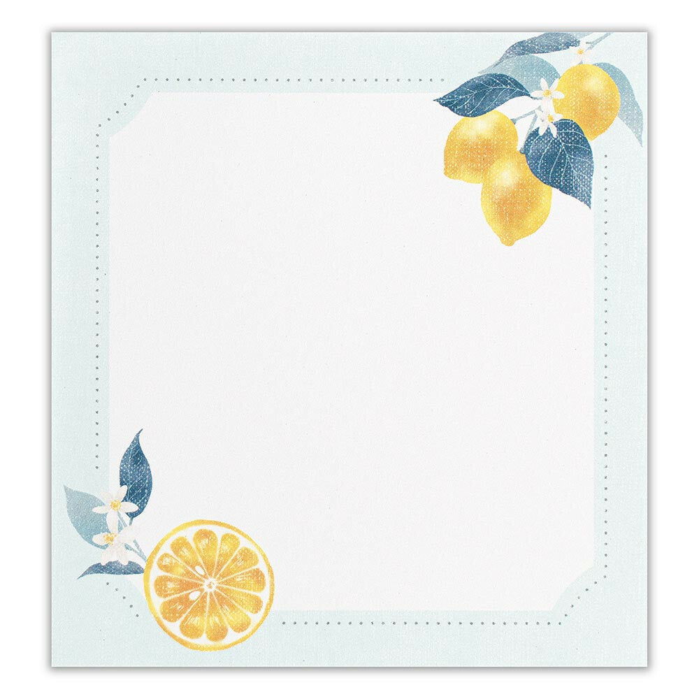 Fruity Japanese Memo Pad Set – Kiwi, Grape & Lemon