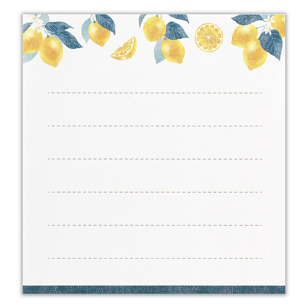 Fruity Japanese Memo Pad Set – Kiwi, Grape & Lemon