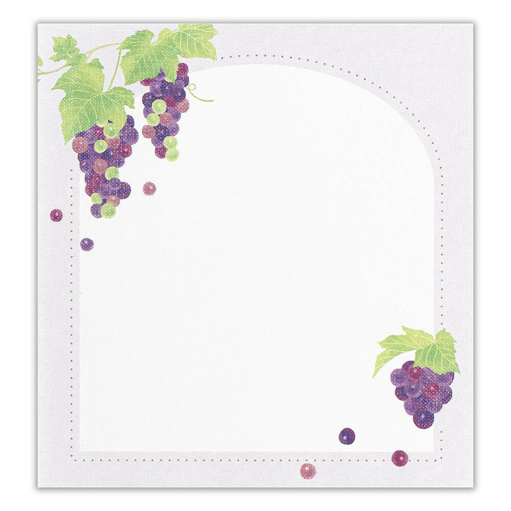 Fruity Japanese Memo Pad Set – Kiwi, Grape & Lemon