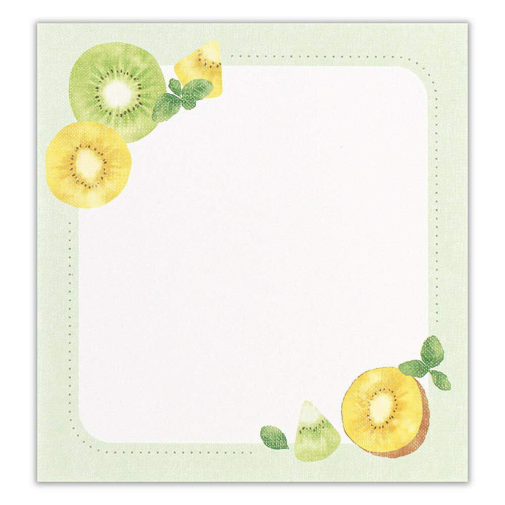 Fruity Japanese Memo Pad Set – Kiwi, Grape & Lemon