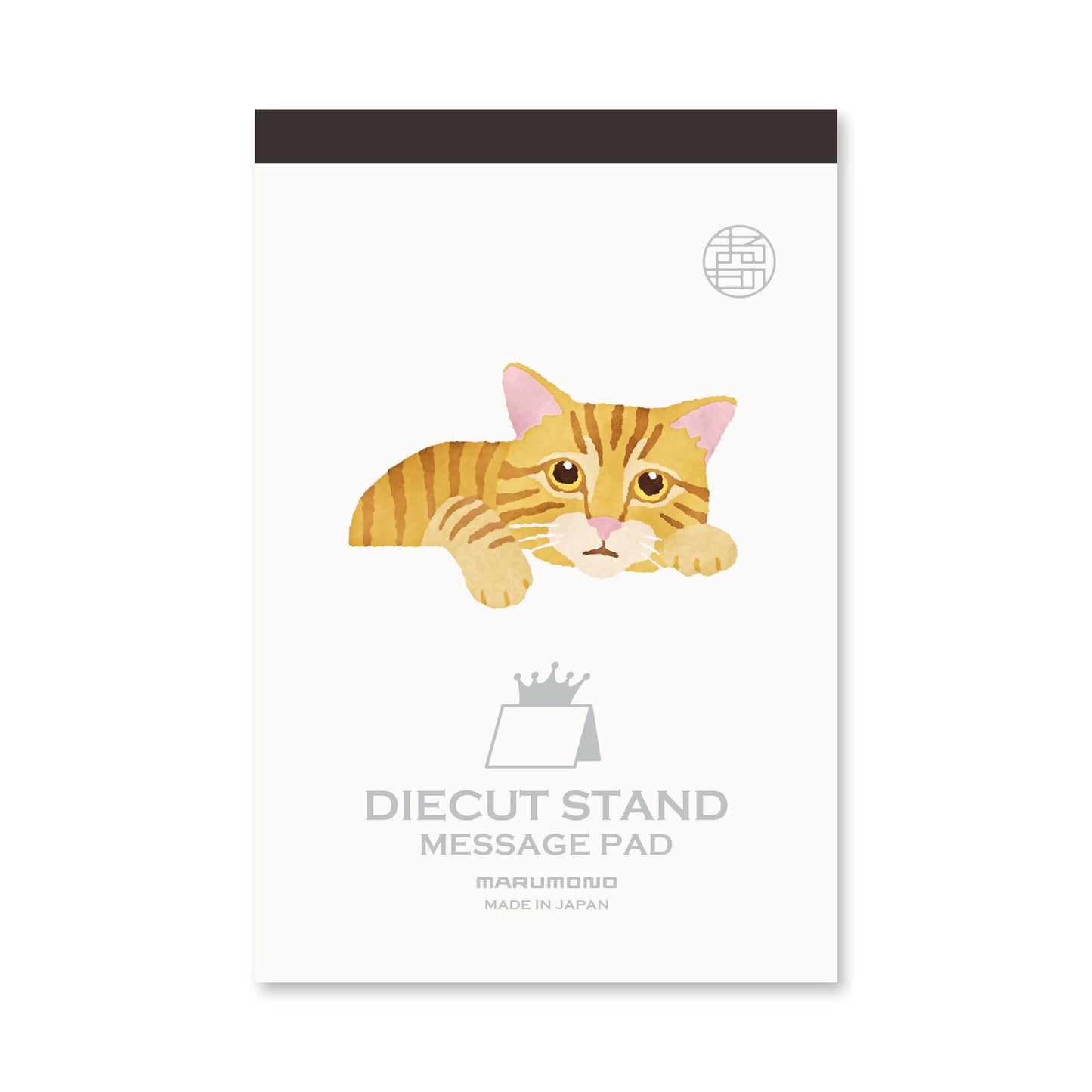 Japanese Cat Die-Cut Stand Message Pad Set – Tabby & Hachiware Cats