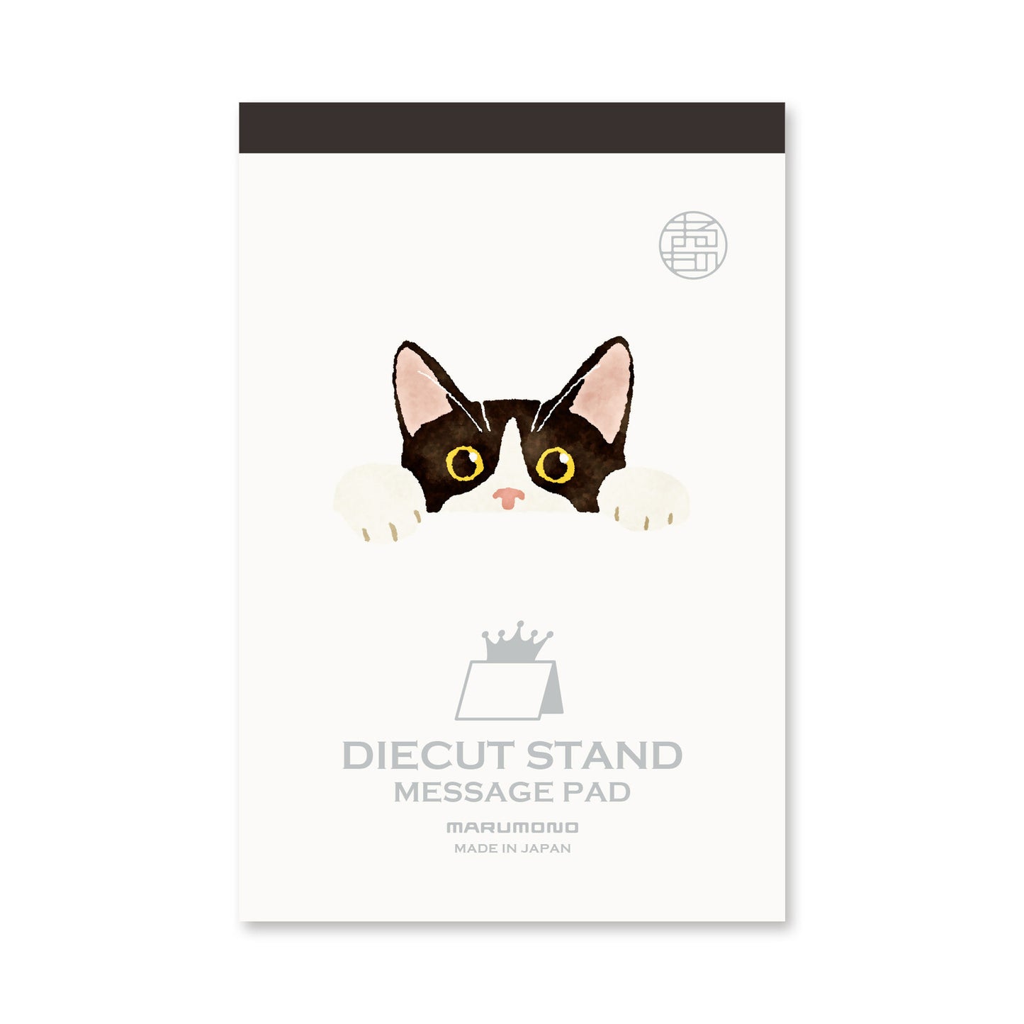 Japanese Cat Die-Cut Stand Message Pad Set – Tabby & Hachiware Cats