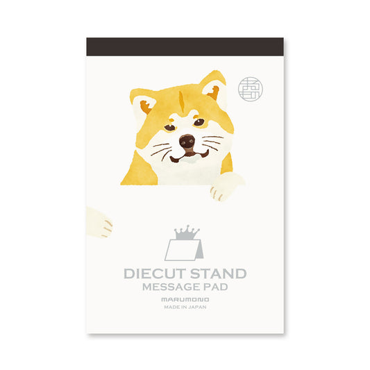 Japanese Dog Die-Cut Stand Message Pad Set – Shiba Inu & Akita Inu