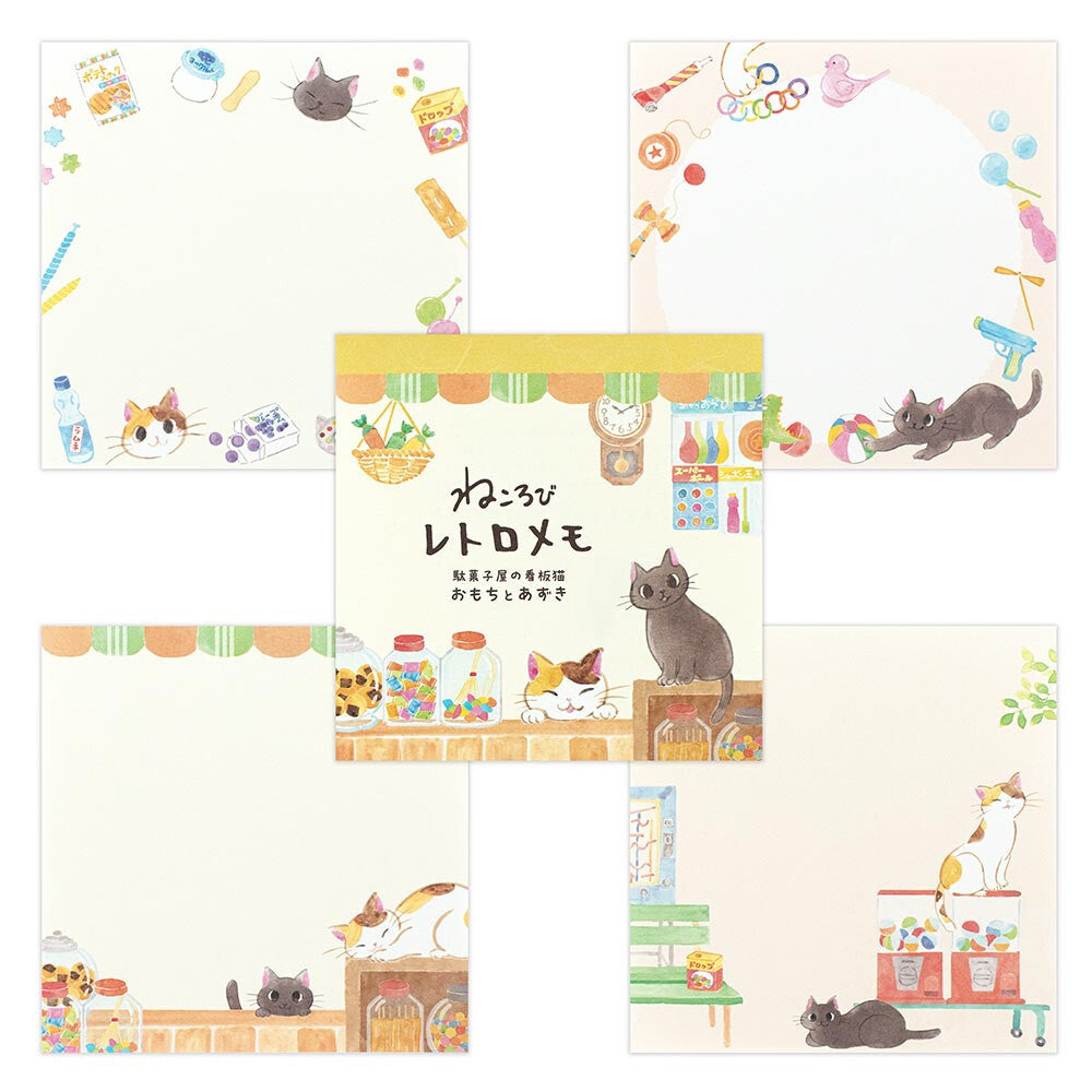 Nekorobi Cat Memo Pad Set – Cute Japanese Stationery