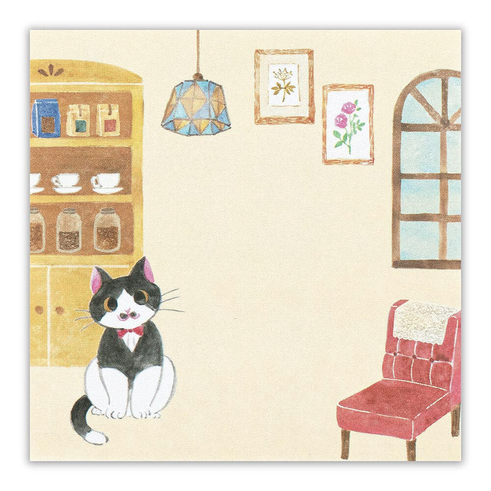 Retro Japanese Cat Sticky Note Set – Kawaii Memo Pads