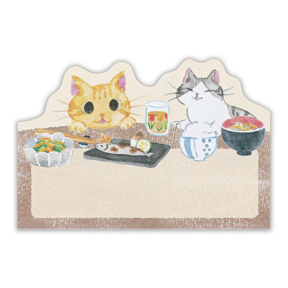 Retro Japanese Cat Sticky Note Set – Kawaii Memo Pads
