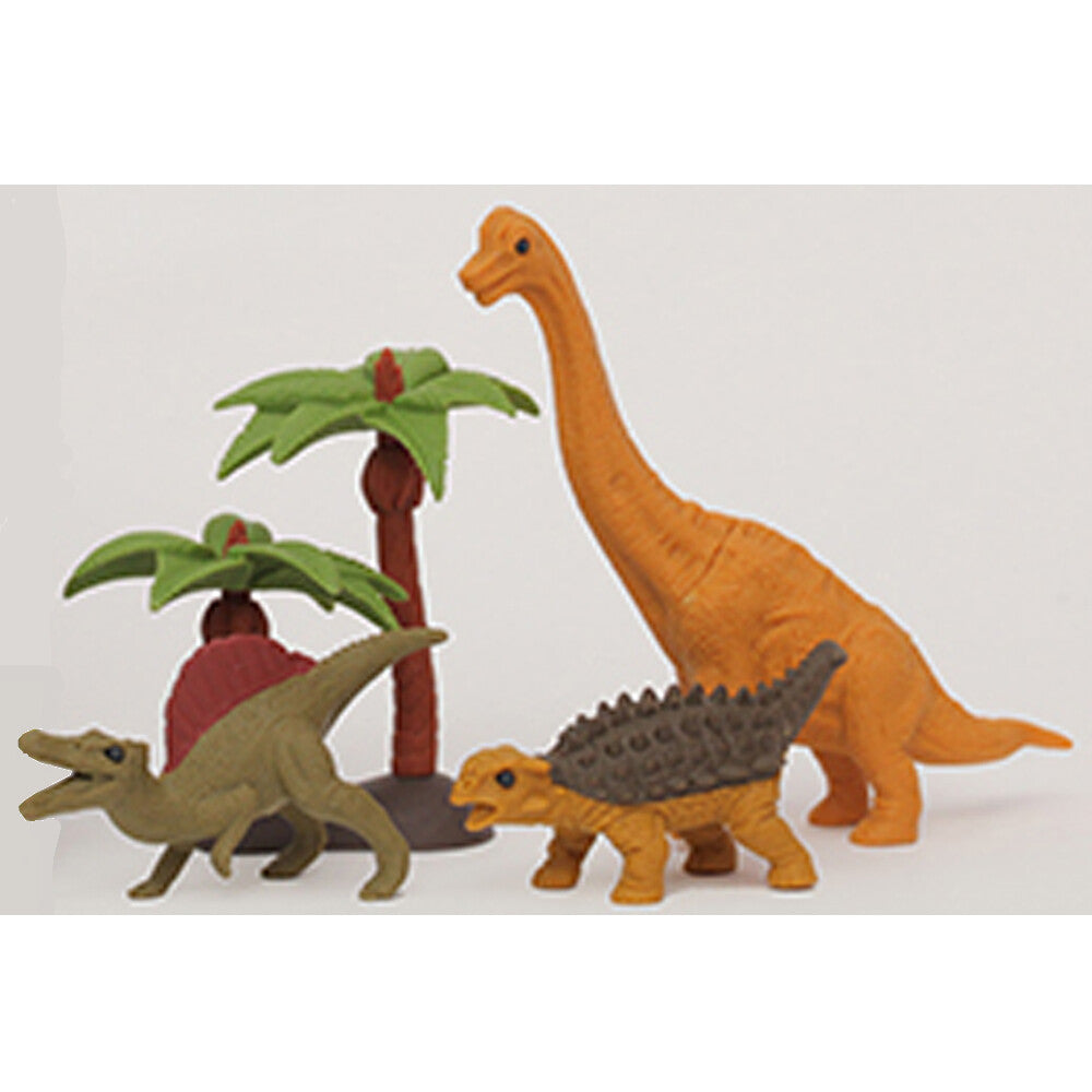 IWAKO Japanese Puzzle Eraser Set – Dinosaur Vol.1 & Vol.2 (2 Packs)