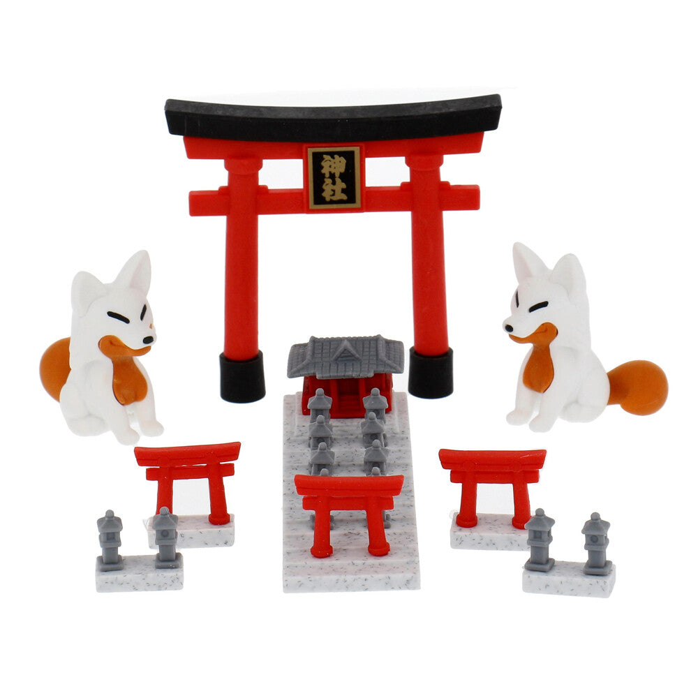 IWAKO Japanese Puzzle Eraser Set – Shrine, Sushi & Wagashi (3 Packs)