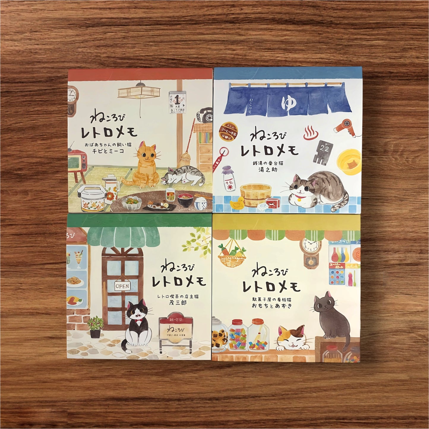 Nekorobi Cat Memo Pad Set – Cute Japanese Stationery