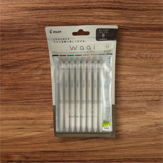 PILOT FriXion Waai Erasable Gel Pen Set – 8 Colors