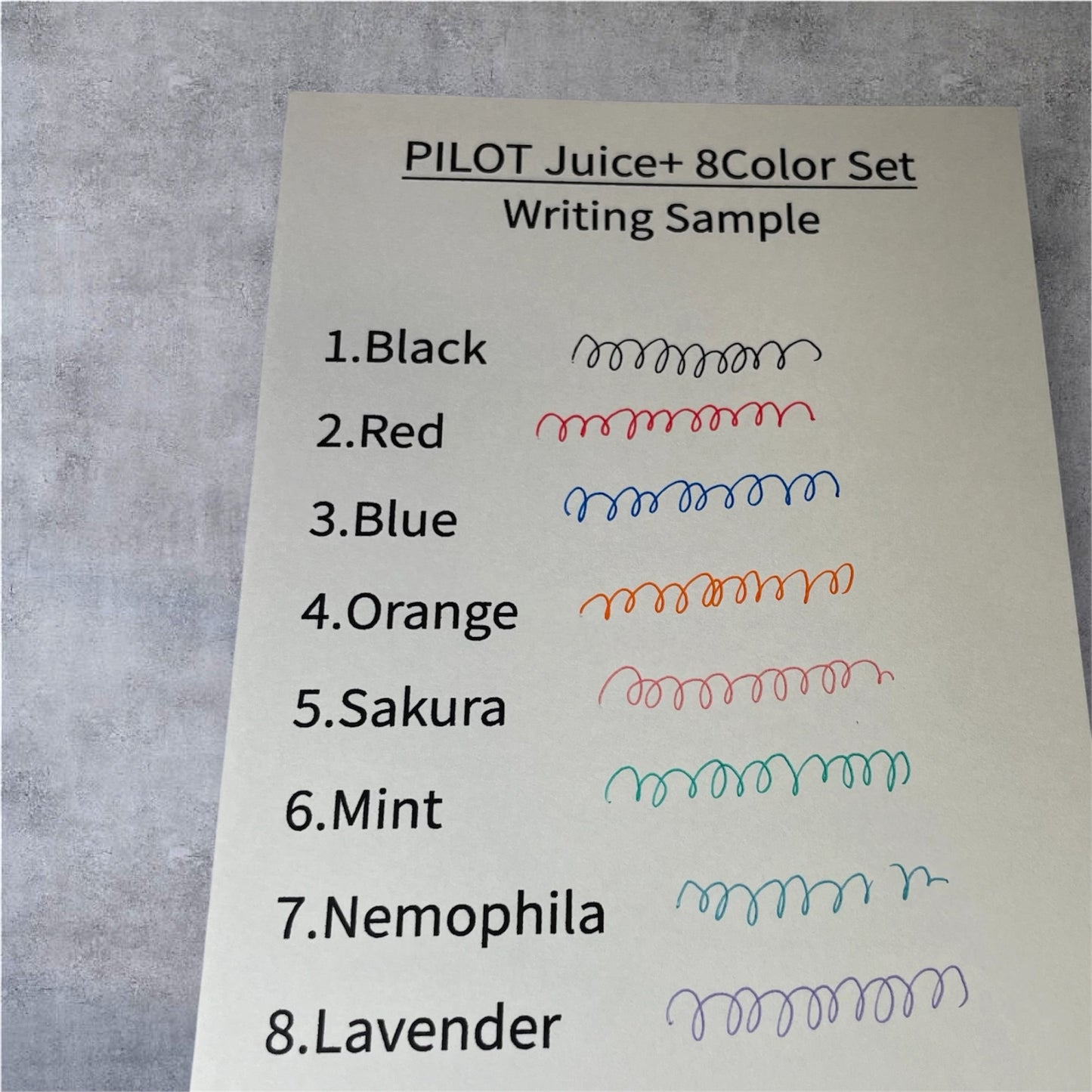 PILOT Juice+ 0.4mm Gel Pen Set – 8 Colors Japanese Stationery