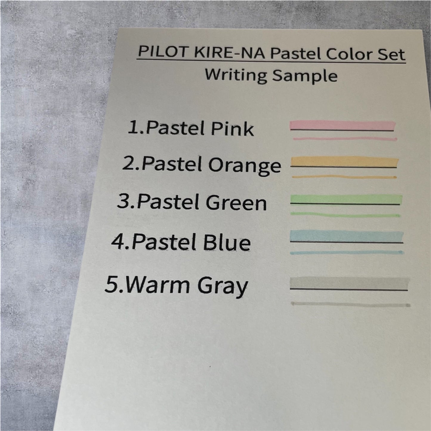 PILOT KIRE-NA Pastel Highlighter Set – Japanese Stationery